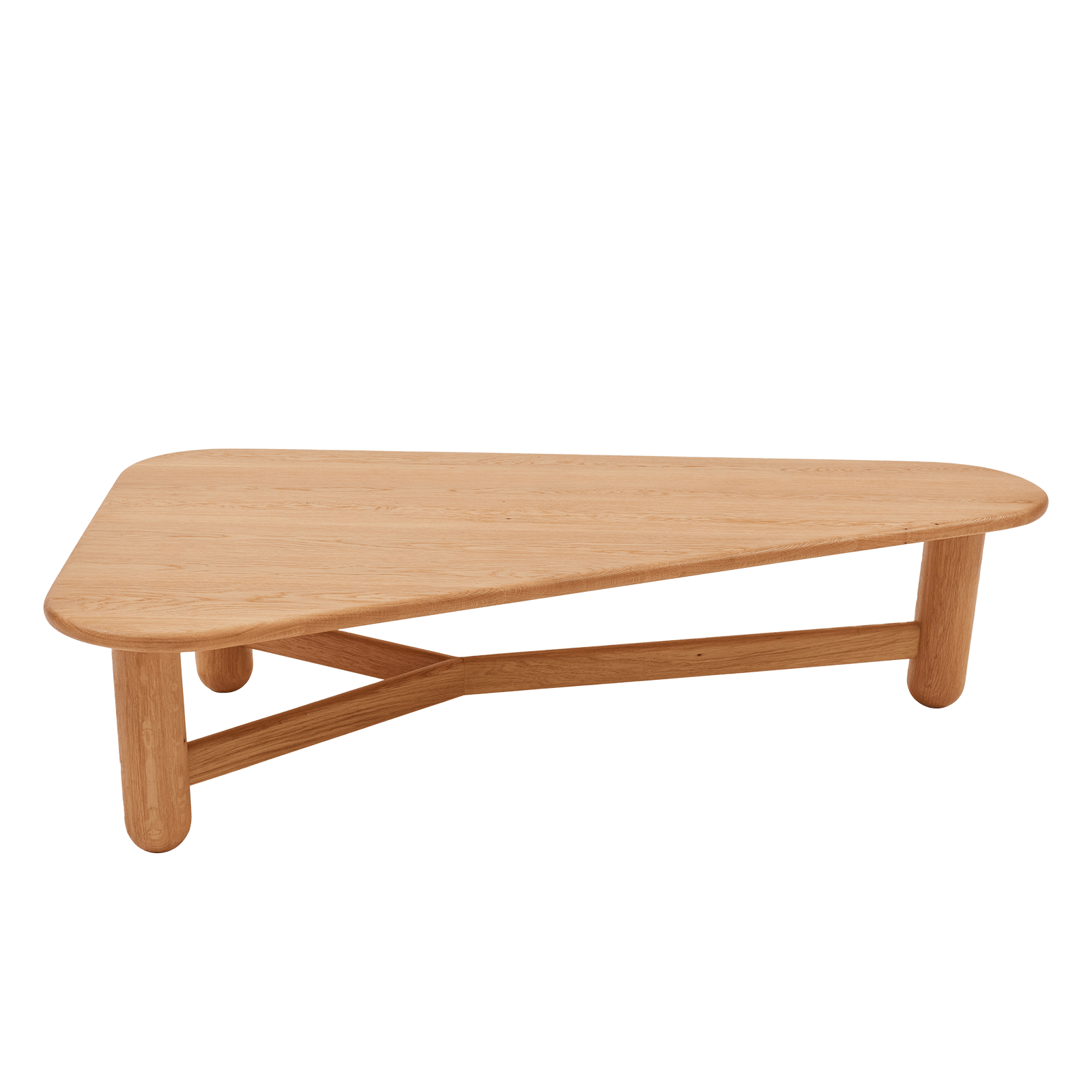 Trinal Orta Sehpa, Masif Meşe (American White Oak)  