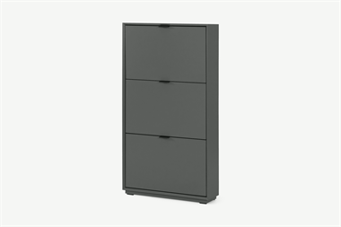 Marcell Shoe Storage Cabinet, Grey