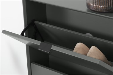 Marcell Shoe Storage Cabinet, Grey