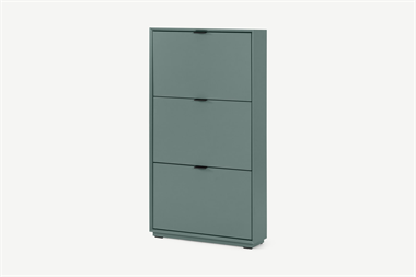 Marcell Shoe Storage Cabinet, Stone Blue