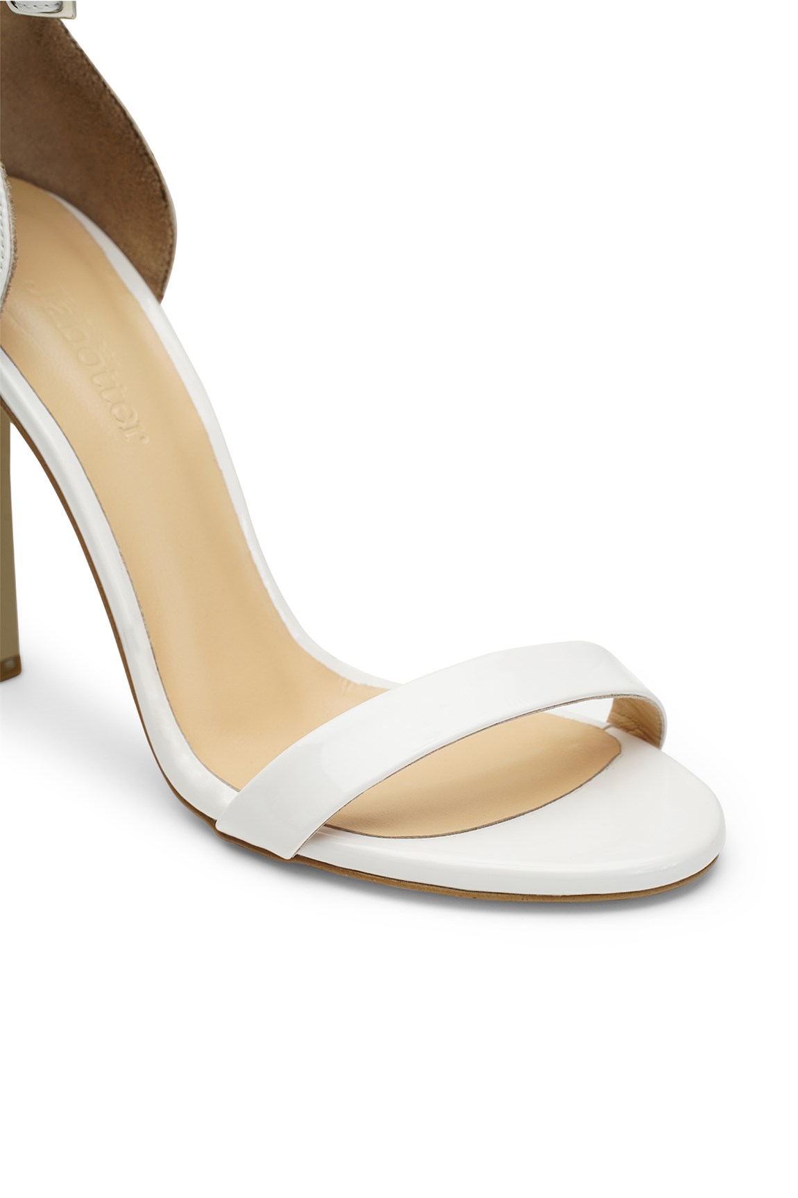 Elegant Mini White Patent Leather 10cm Heels