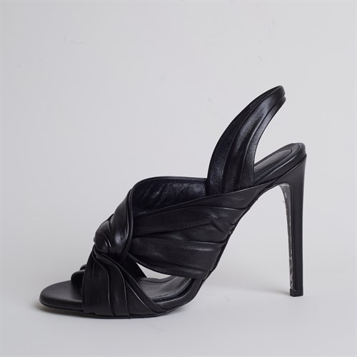 Jabotter Belinda Siyah Deri Topuklu Ayakkabı