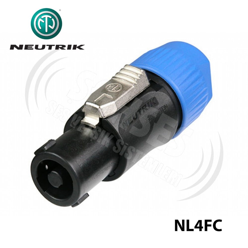 Neutrik NL4FC Kablo Tipi 4 Pinli Speakon Fiş