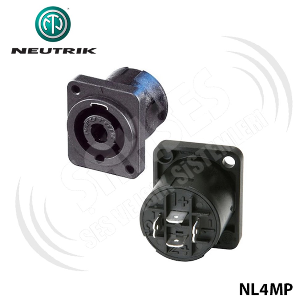 Neutrik NL4MP 4 Pin Dişi Şase Tipi Konnektör