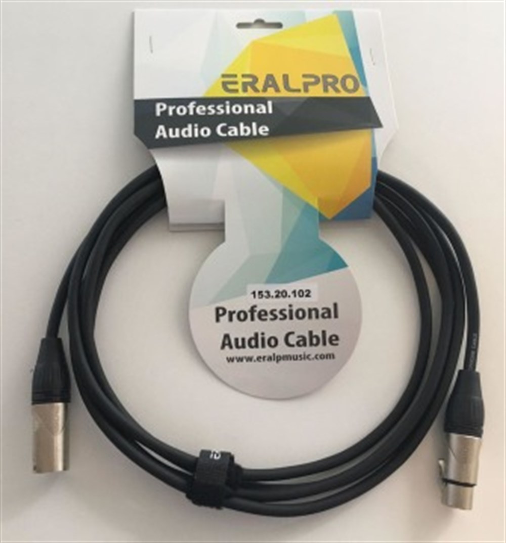 Eralpro 153.20.102 3mt Mikrofon Kablosu XLR Erkek-Dişi