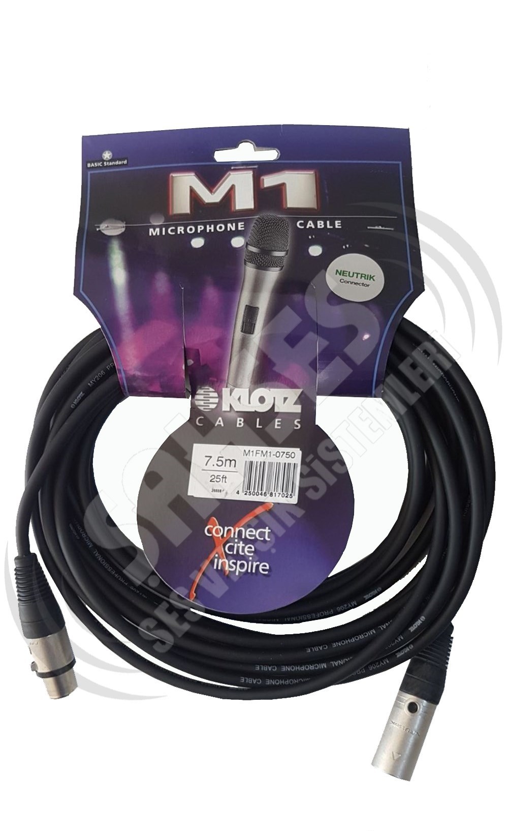 Klotz M1FM1-0750  7,5mt Mikrofon Kablosu Neutrik