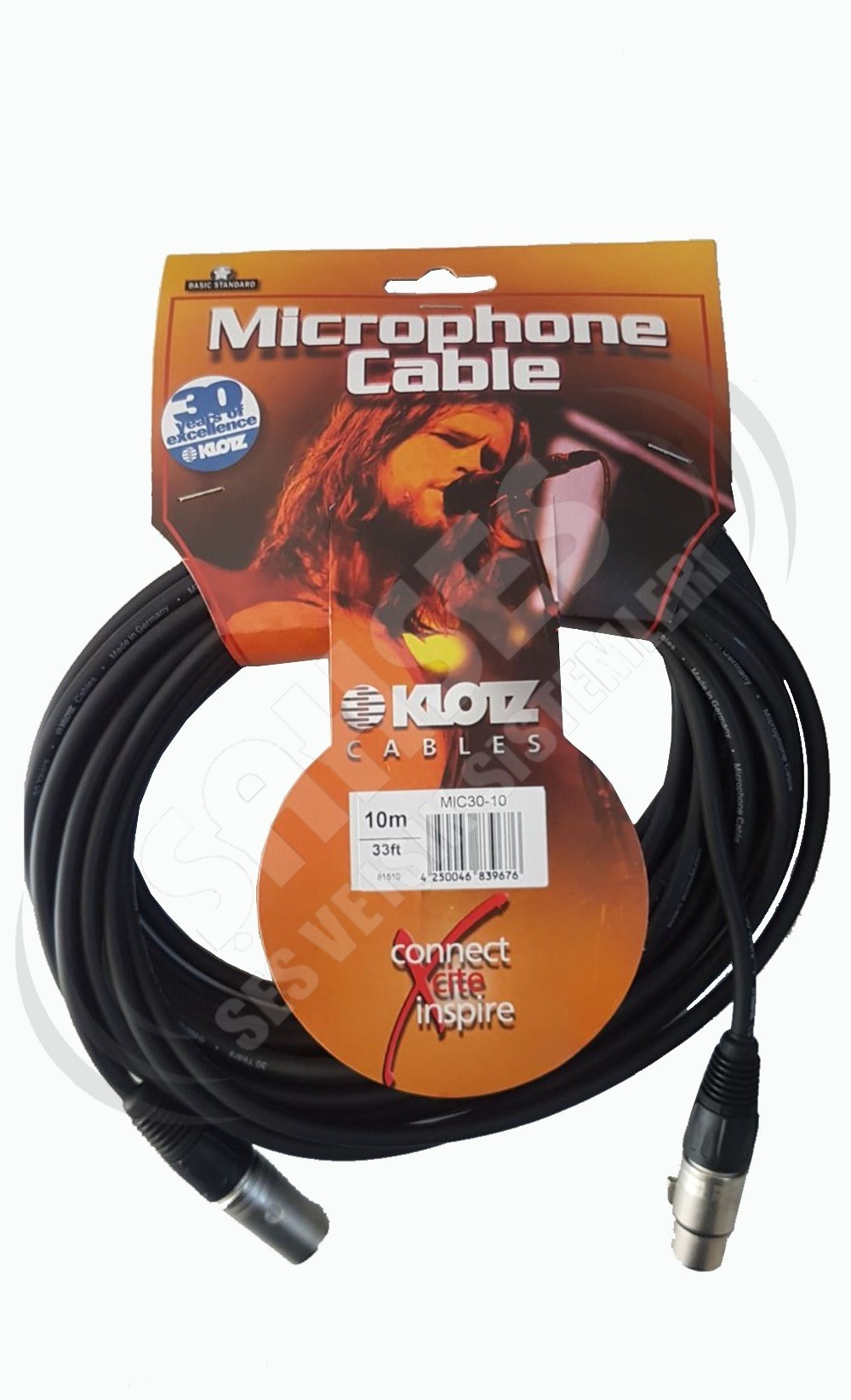 Klotz MIC30-10 10mt Mikrofon Kablosu