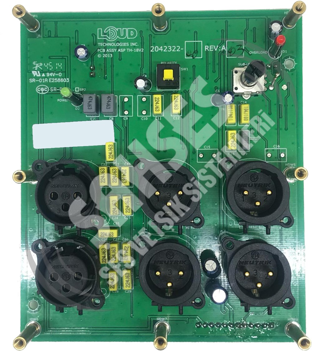 MACKIE 2042322-00 PCB ASSY ASP TH-18Sv2
