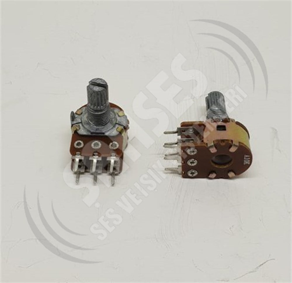 POTANSİYOMETRE 19,5x16,5mm A10K STEREO