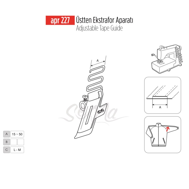 Apere ÇeşitleriApr ApereÜstten Ekstrafor Aparatı 45mm / APR 227