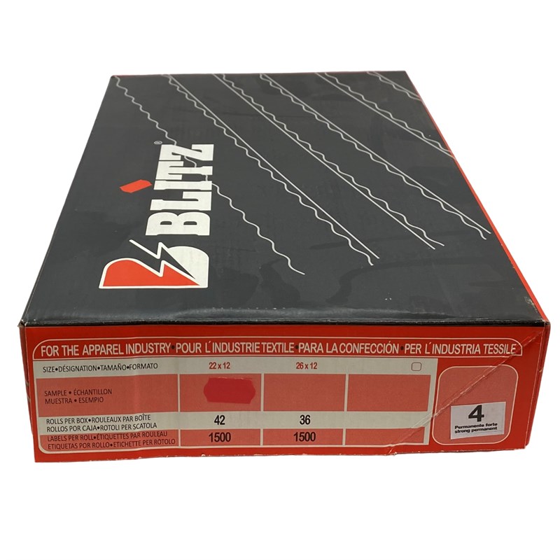 Etiketleme Makinesi 4 No Kırmızı Etiket / 12X22 42ADET