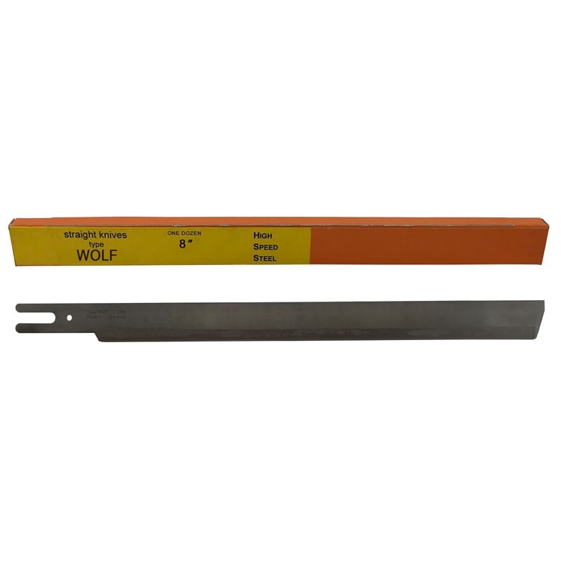 Bıçak ÇeşitleriB+S Wolf Dik Kumaş Kesim Motor Yüksek Karbonlu Bıçak 8inç HSS 12Adet