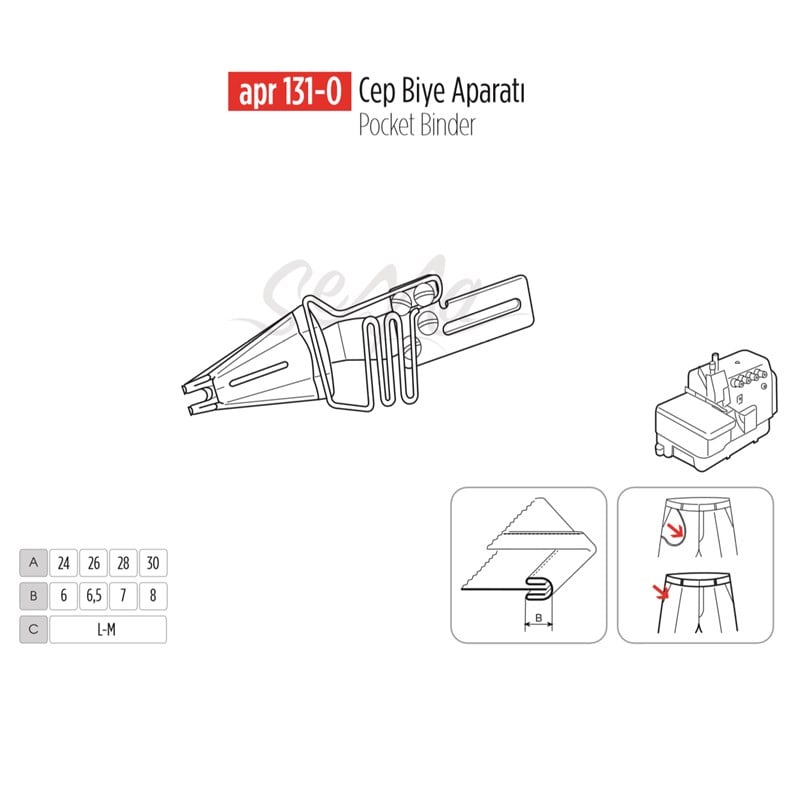 CEP BİYE APARA 6CM-7CM / APR 131-O