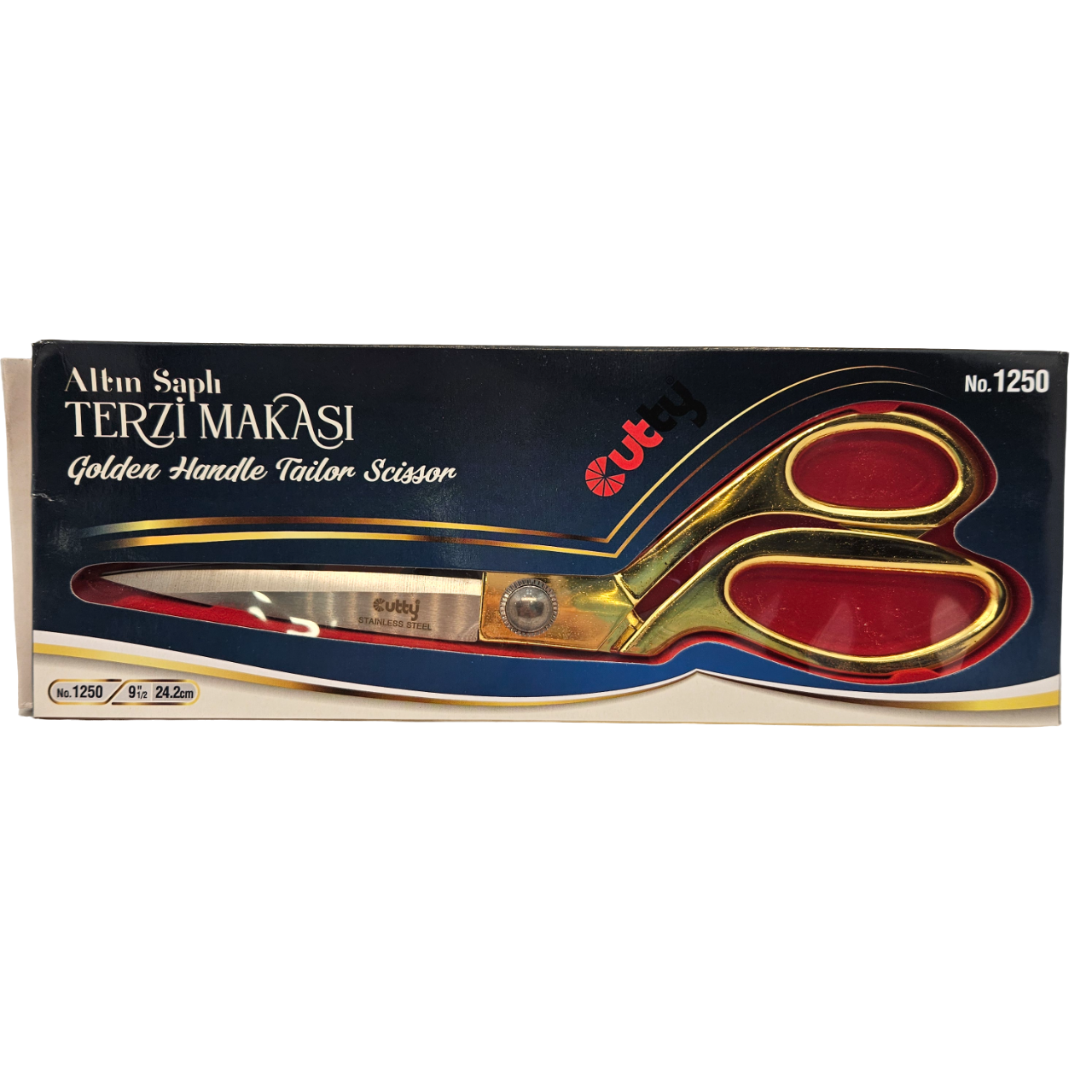 Altın Saplı Terzi Makası 9-1/2 İnç 24.2cm / NO.1250