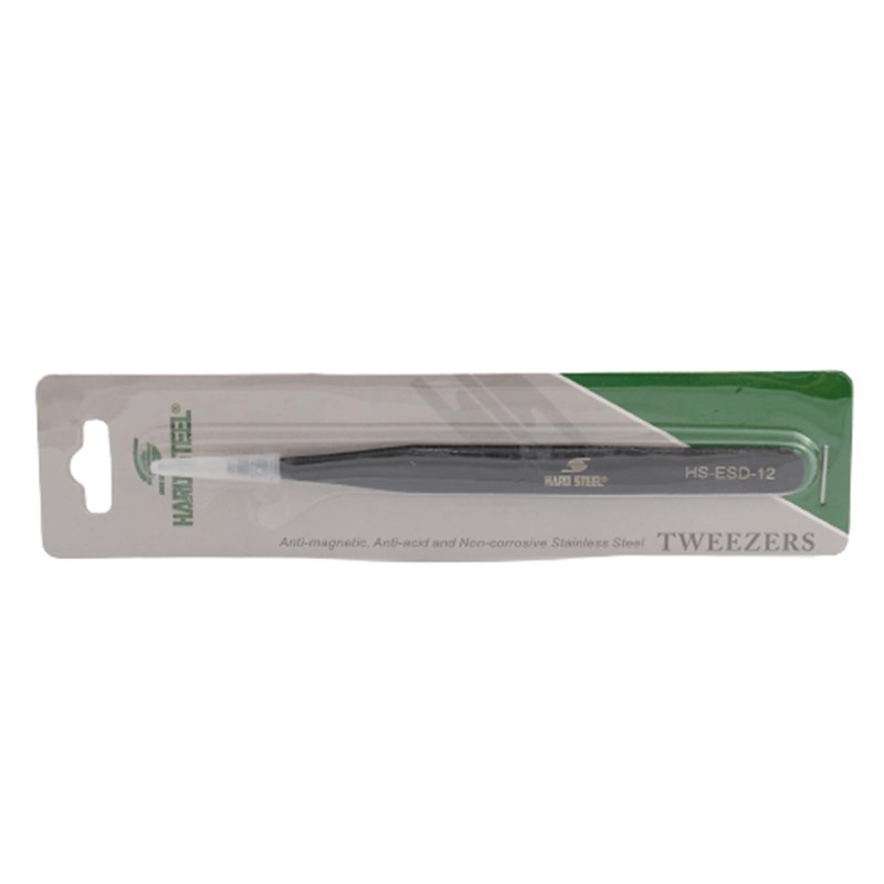 Antistatik Paslanmaz Çelik Sivri Uçlu 135mm Cımbız / HS-ESD-12