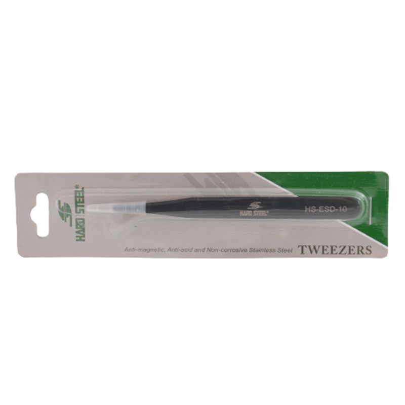 Antistatik Paslanmaz Çelik Sivri Uçlu 110mm Cımbız / HS-ESD-10