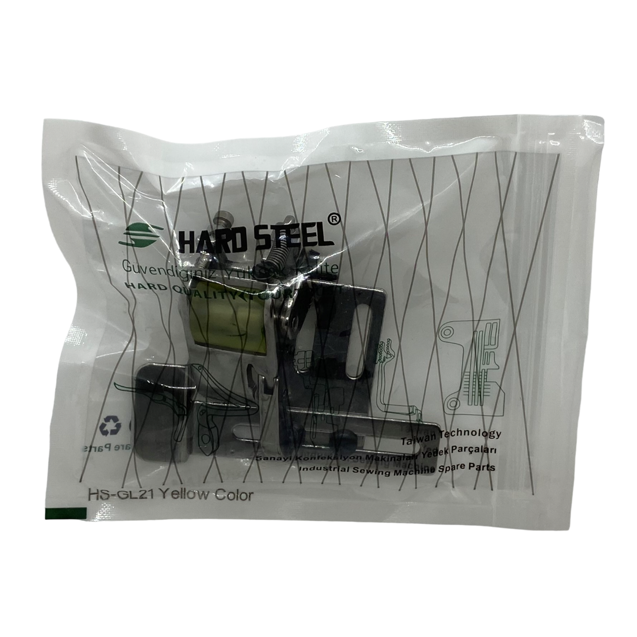 Düz Makine Gazi Geniş Model Sarı Teker Ayak / HS-GL21