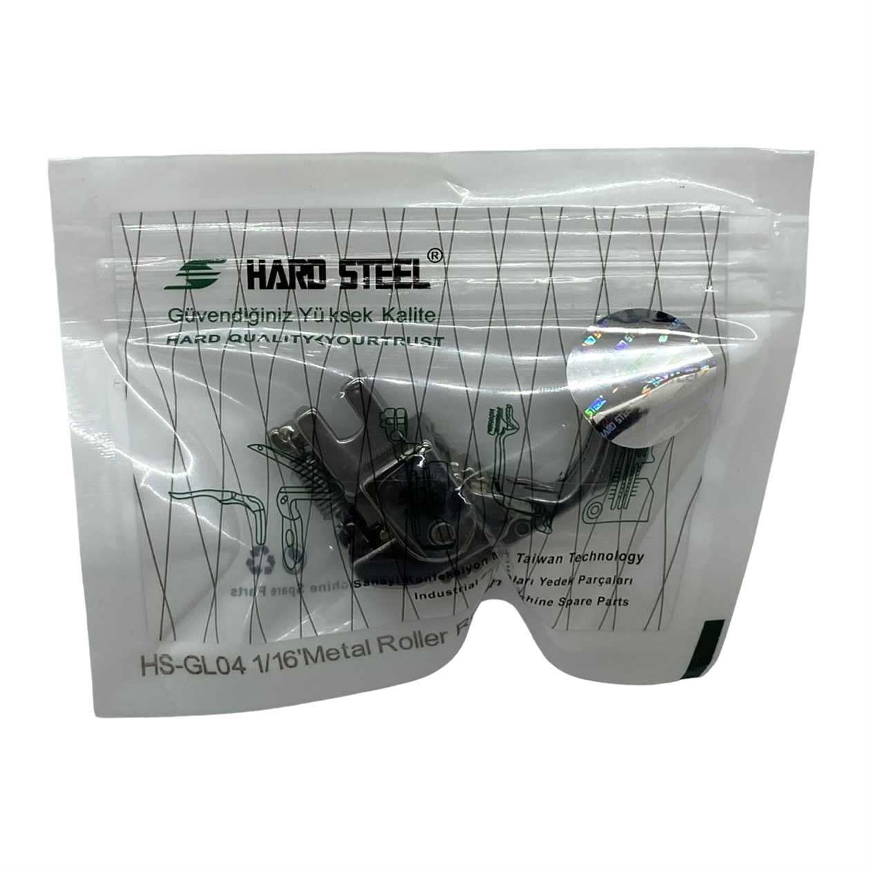 Düz Makine Sp-18 Model Tırnaklı Çima Metal Teker Ayak / HS-GL04 1/16
