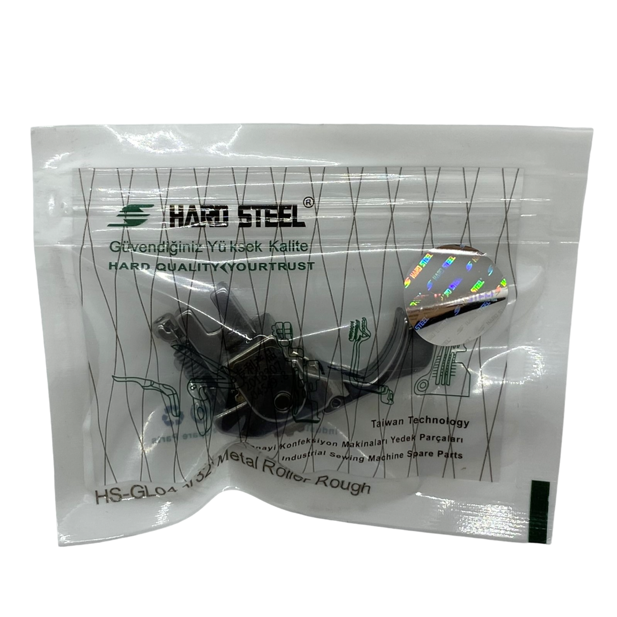 Düz Makine Sp-18 Model Tırnaklı Çima Metal Teker Ayak / HS-GL04 1/32