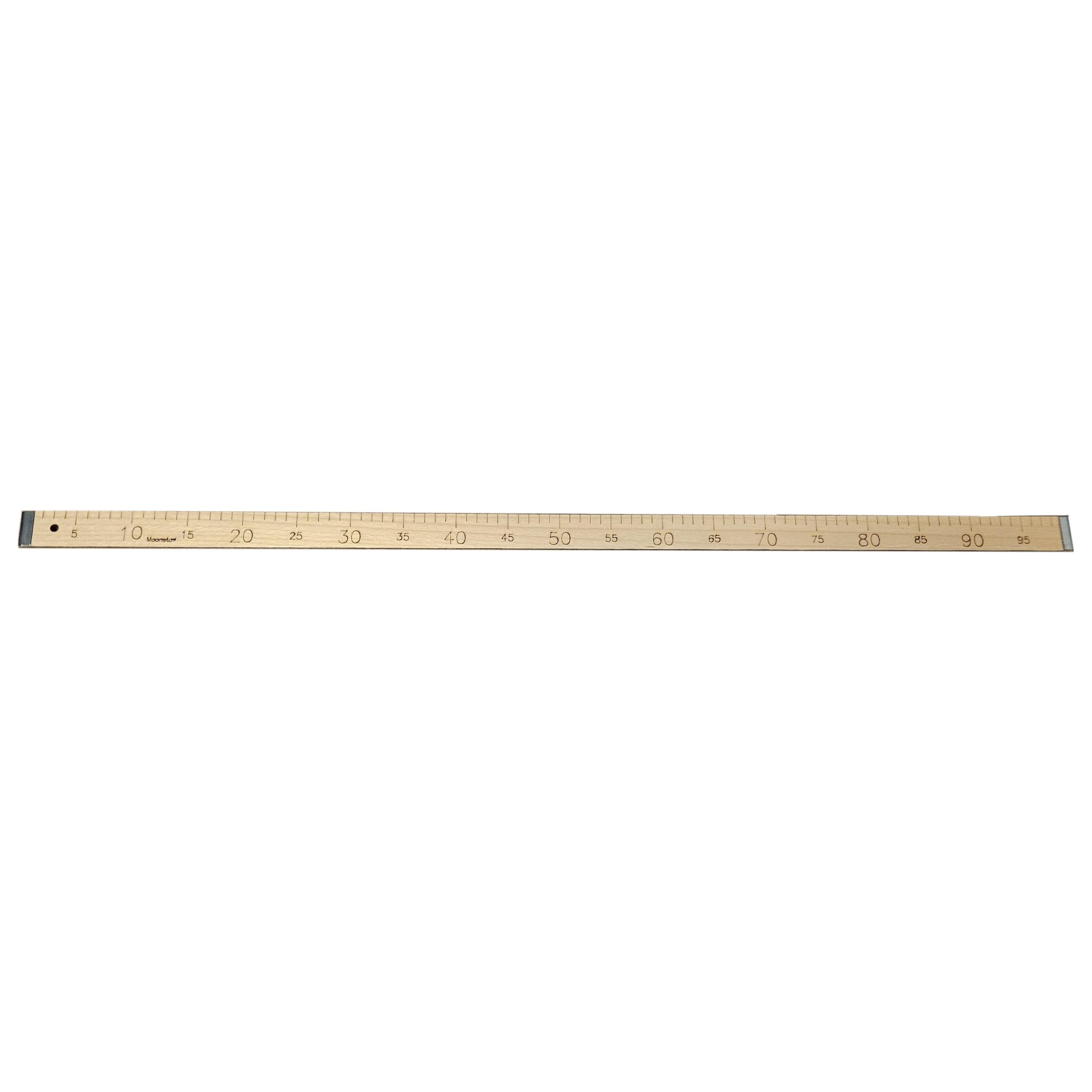 Ahşap Manifatura Cetveli Demirli 1 Metre (100cm) (MDF)
