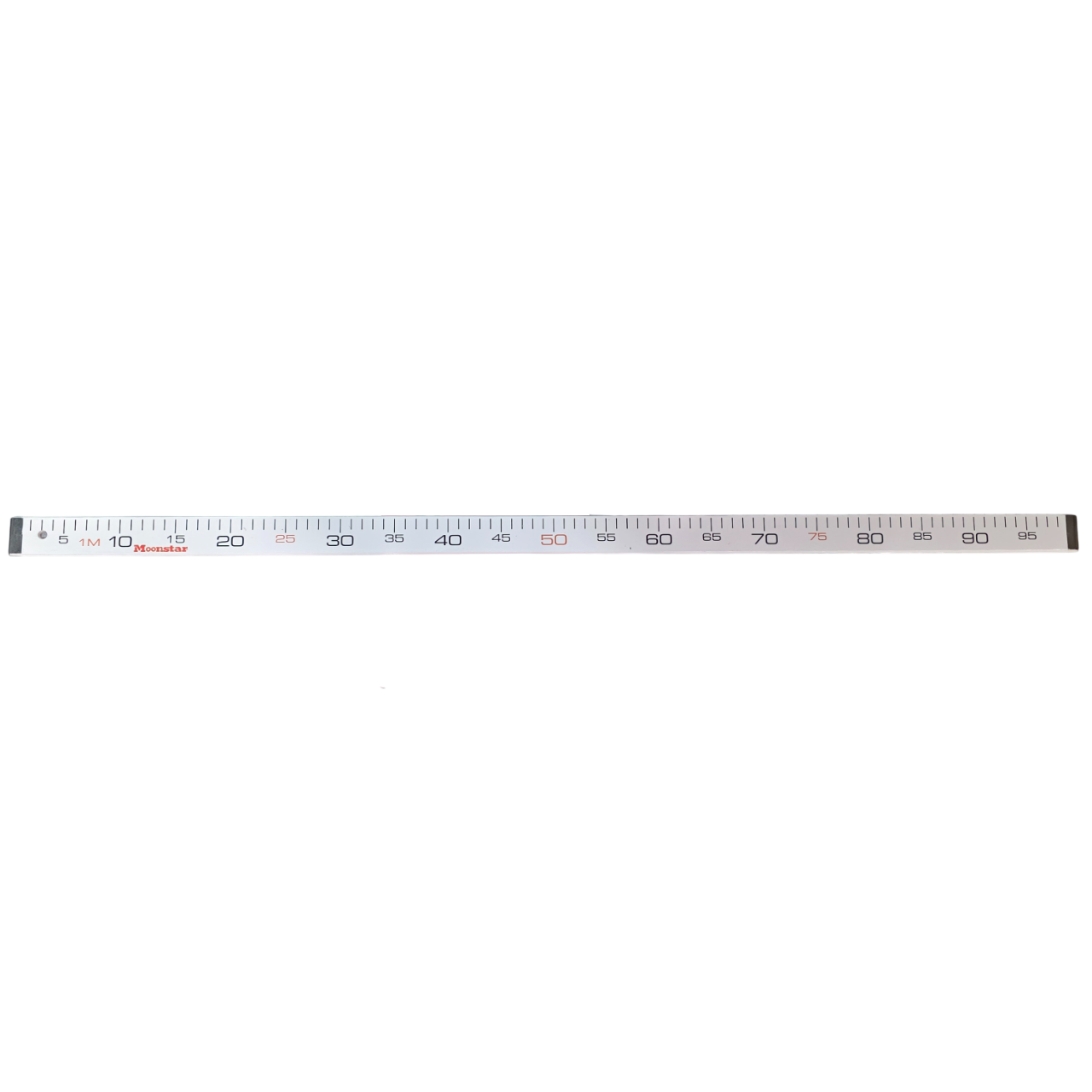 Ahşap Manifatura Cetveli Paslanmaz Demirli 1 Metre (100cm) Beyaz (Ağaç)