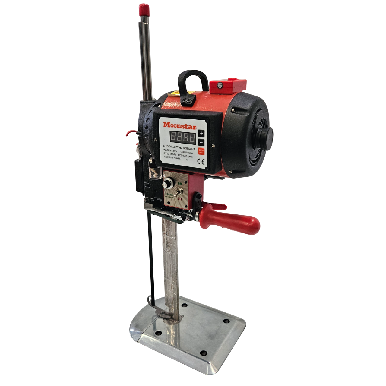 Dik Kumaş Kesim Motoru 1600W 4000 Devir Kırmızı-Siyah Kafa  / PLS-988 12İNÇ