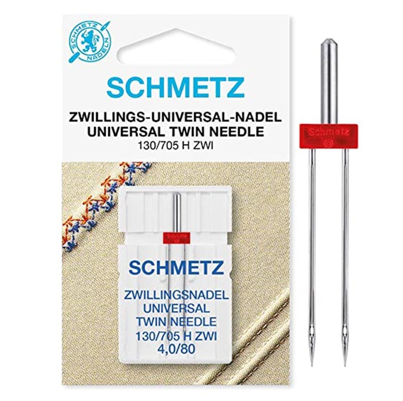 Aile İğnesiSchmetzEv Tipi Aile Dikiş Makinesi Çiftli Dikiş İğnesi 4.0/80 / 130/705 H ZWI