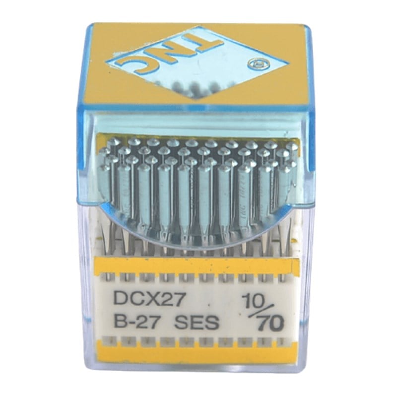 Overlok İğnesiTNCOverlok Yanmaz Dikiş İğnesi / DCX27 SES PVD 10/70 100ADET