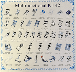 Ev Tipi Aile Dikiş Makinesi Ayak Seti / GT-42