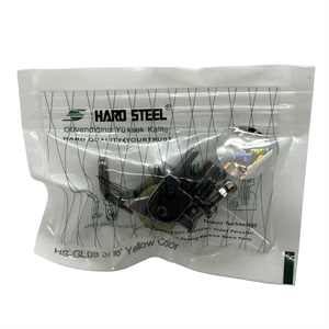 Düz Makine Fitil Tırnaklı Sarı Teker Ayak / HS-GL09 3/16
