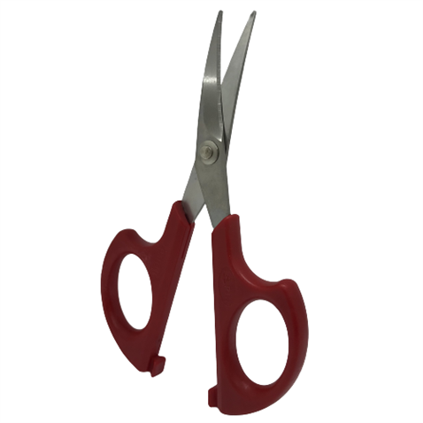 Plastik Saplı Eğri Nakış Makası (4.76 inç - 121mm) / HS-1663