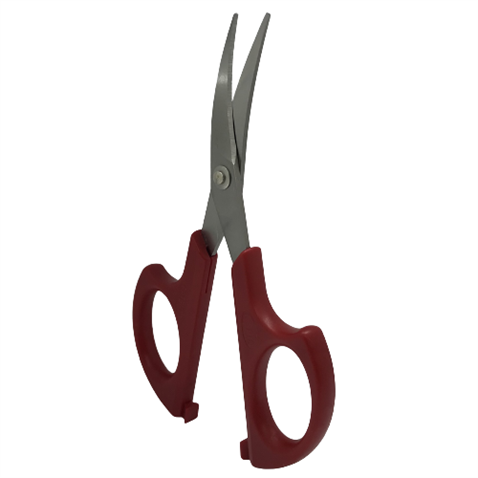 Plastik Saplı Eğri Nakış Makası (5.37 inç- 136.5mm) / HS-1673