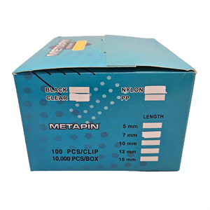 Etiket Tabancası 7mm İnce Kılçık 10.000Adet Siyah (Nylon)