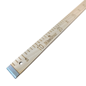 Ahşap Manifatura Cetveli Demirli 1 Metre (100cm) (MDF)