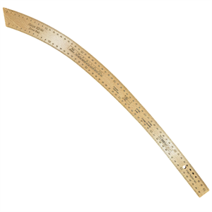 Fransız Kurvesi Ahşap Riga Cetvel Takım (7 Parça Kutulu)