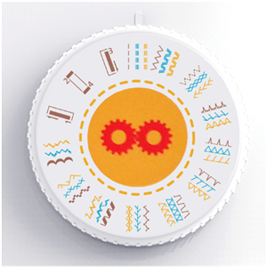 Model Q60H Ev Tipi 32 Desenli Düz Dikiş , Zikzak ve Piko Makinesi 