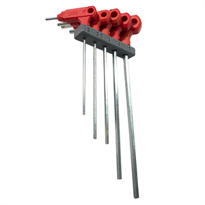 T Saplı İki Uçlu Alyan(Allen) Anahtar Takımı 5 Parça 