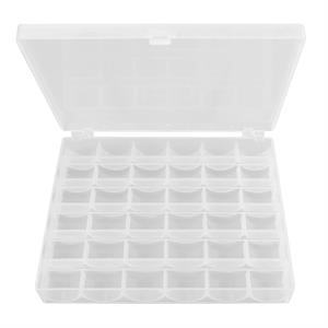 Ev Tipi Aile Dikiş Makinesi 36 lı Şeffaf Masura Saklama Kutusu
