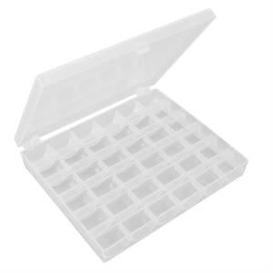 Ev Tipi Aile Dikiş Makinesi 36 lı Şeffaf Masura Saklama Kutusu
