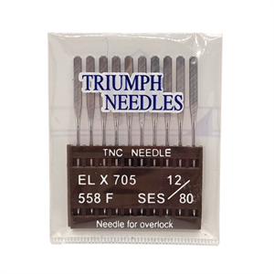 Aile İğnesiTNCEv Tipi Overlok Dikiş Makinesi İğnesi / ELx705  12/80 10Adet