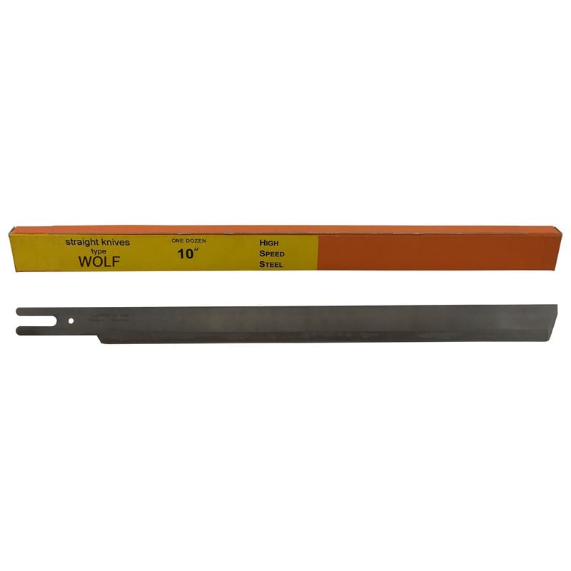 Bıçak ÇeşitleriB+S Wolf Dik Kumaş Kesim Motor Yüksek Karbonlu Bıçak 10inç HSS 12Adet
