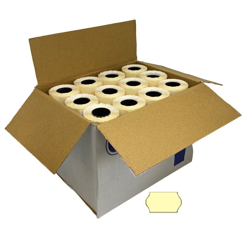 Etiket ÇeşitleriGençlerEtiketleme Makinesi Açık Sarı Etiket 96Adet