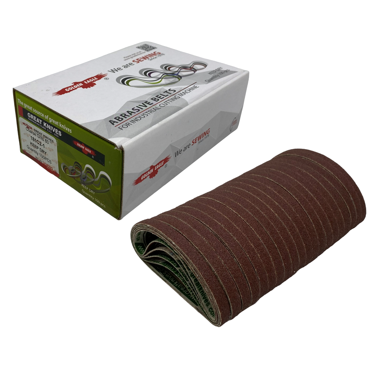 Kesim Makineleri ve EkipmanlarıGolden EagleDik Kumaş Kesim Motoru Bileme Şerit (Coarse) / 181C2-1 100 Adet