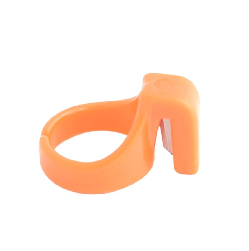 Dikiş Aksesuar ÇeşitleriGolden Eagleİplik Kesme Parmak Yüzük Turuncu (Büyük) / TC-RG03O 12ADET