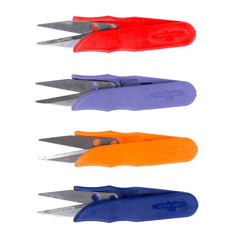 Makas ÇeşitleriGolden EaglePlastik Parmaksız İplik Temizleme Makası Karışık / TC-100 MİX 12ADET