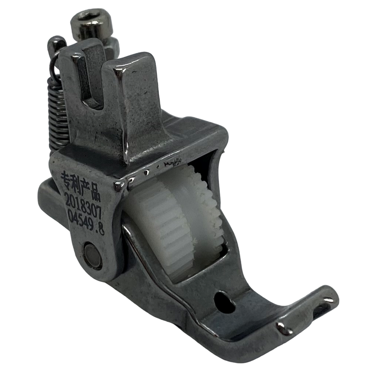 Ayak ÇeşitleriHard SteelDüz Makine Fitil Tırnaklı Beyaz Teker Ayak / HS-GL09 1/8
