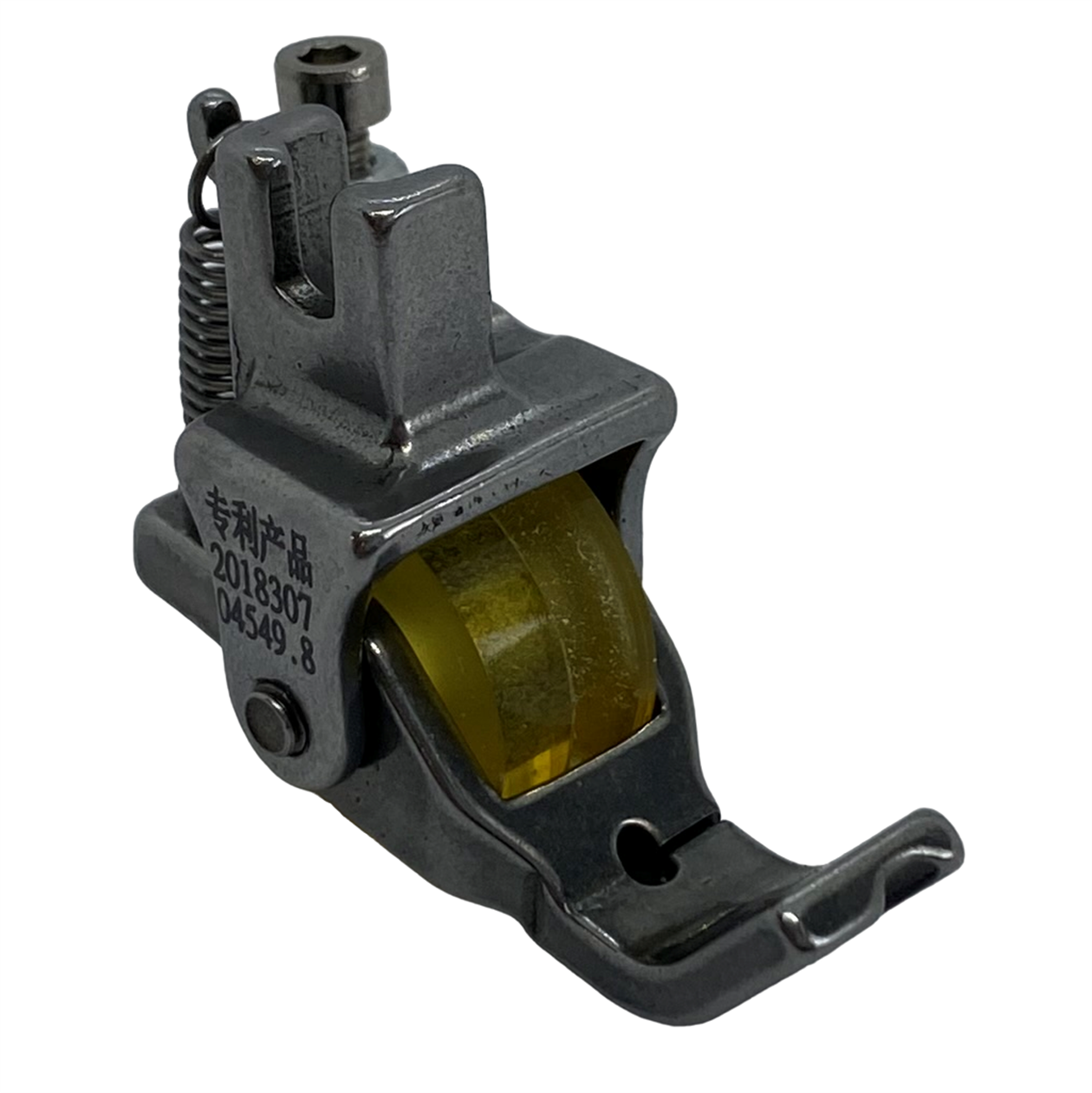 Ayak ÇeşitleriHard SteelDüz Makine Fitil Tırnaklı Sarı Teker Ayak / HS-GL09 1/8