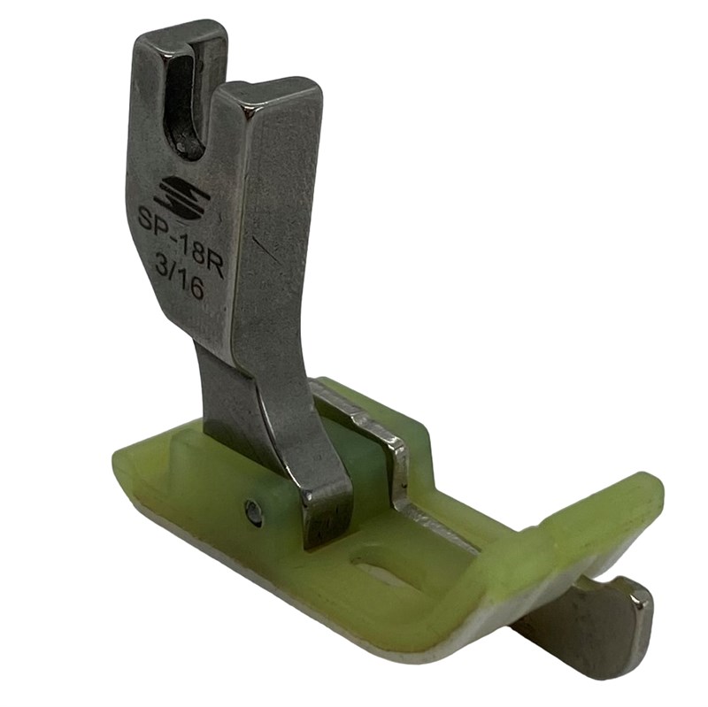 Ayak ÇeşitleriHard SteelDüz Makine Plastik Teflon Çimalı Ayak Sağ / TSP-18 3/16R