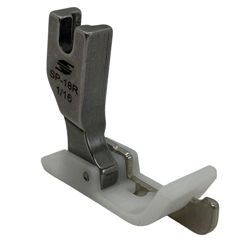 Ayak ÇeşitleriHard SteelDüz Makine Plastik Teflon Çimalı Ayak Sağ / TSP-18 1/16R