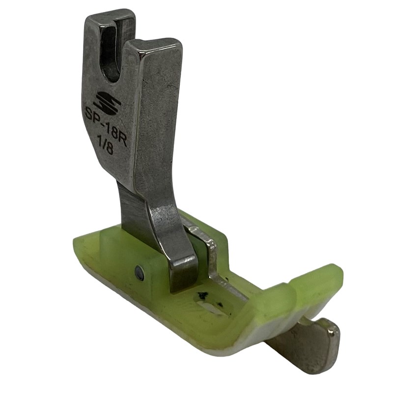 Ayak ÇeşitleriHard SteelDüz Makine Plastik Teflon Çimalı Ayak Sağ / TSP-18 1/8R